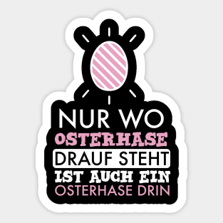 Lustiges Osterhasen T-Shirt Ostern Eier suchen Jesus Auferstehung Geschenk Sticker